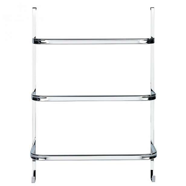 Stříbrný samodržící věšák na ručníky Wenko Towel Holder Chrome, 21 x 54 cm