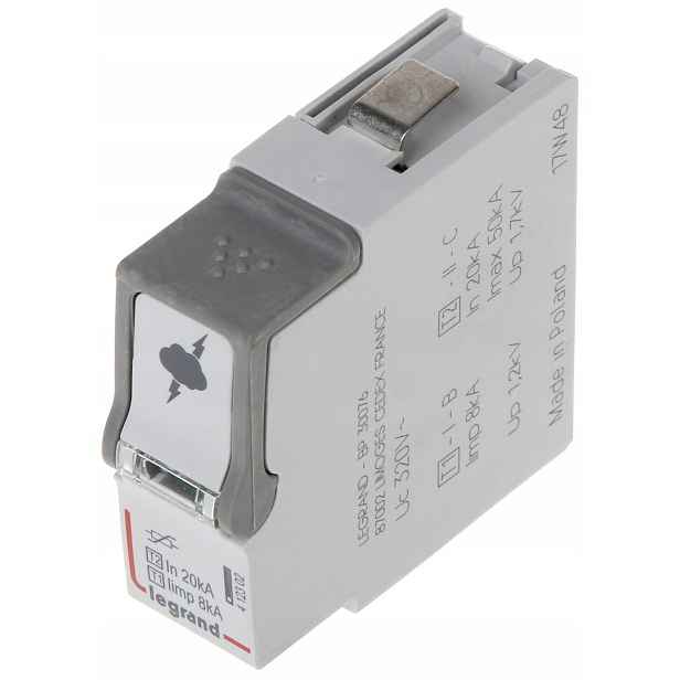 Vložka Omezovače Přepětí LE-412302 Typ 1+2 50 kA Legrand
