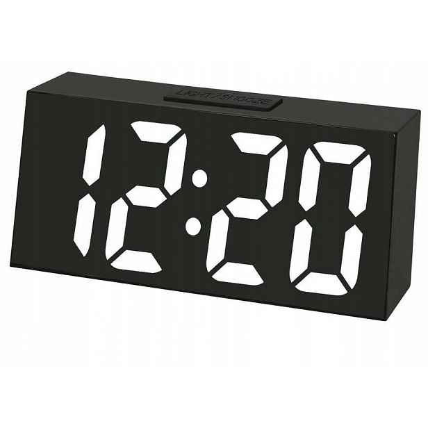 Bílý Led budík s teploměrem Jvd SB3628.3, tři alarmy