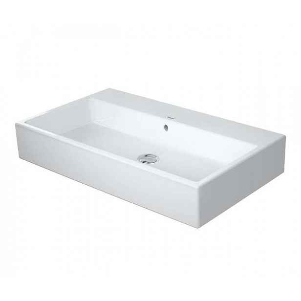 Duravit Vero Air - Umyvadlo 80x47 cm, s přepadem, bez otvoru pro baterii, bílá 2350800060