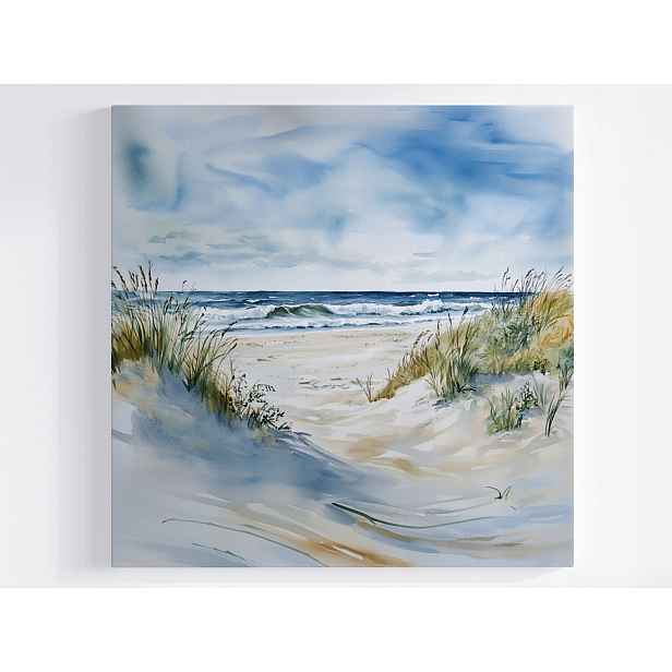 Obraz Na Plátně Canvas Krajina Pláž Písek Rozbouřené Moře Vlny 50x50
