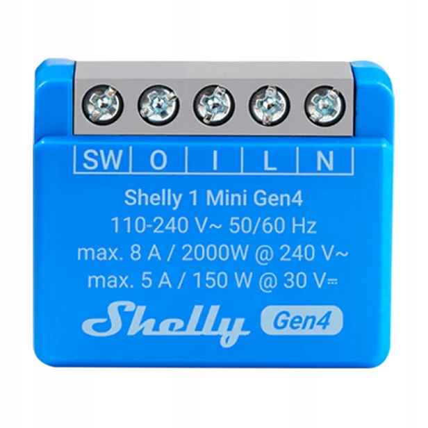 Ovladač Shelly 1 Mini Gen4 Zigbee/Matter