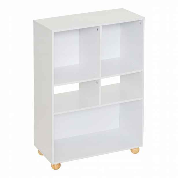 Regál s 5 boxy Storage, 67,6 x 32 x 90,8 cm bílý