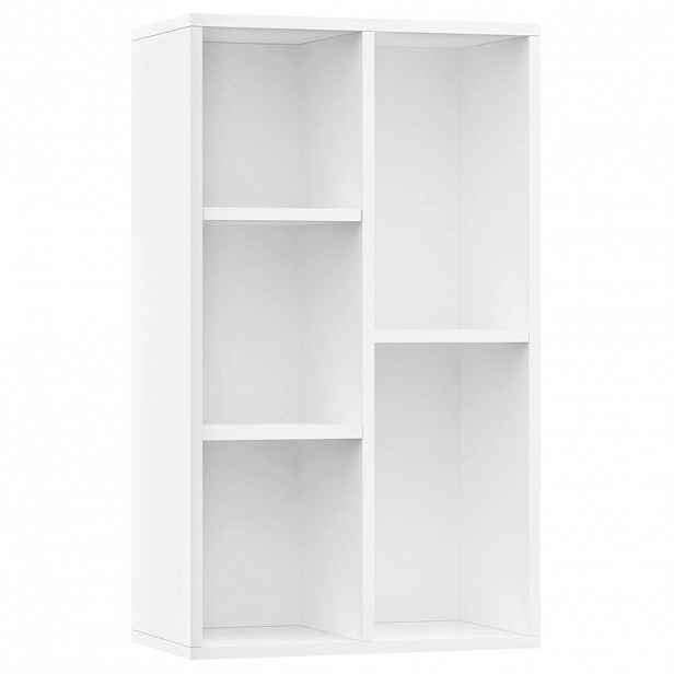 vidaXL Knihovna/příborník bílá 50 x 25 x 80 cm kompozitní dřevo