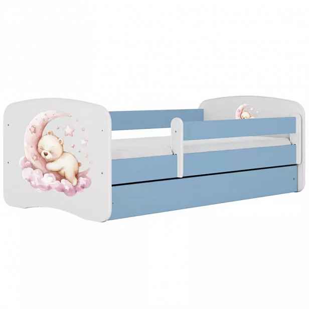 Dětská postel Babydreams+SZ+M modrá 80x180 sen