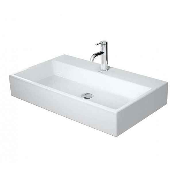 Duravit Vero Air - Umyvadlo nábytkové 80x47 cm, bez přepadu, otvor pro baterii, bílá 2350800071