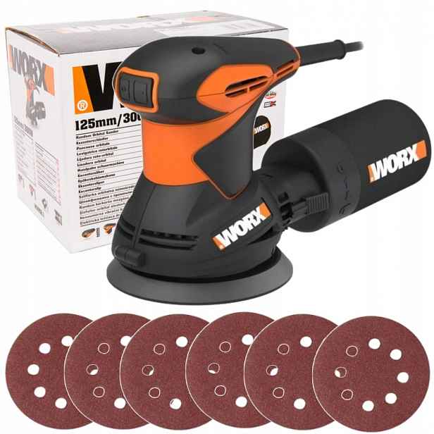 Roto-oscilační Bruska 300W 125MM Worx WX652.1