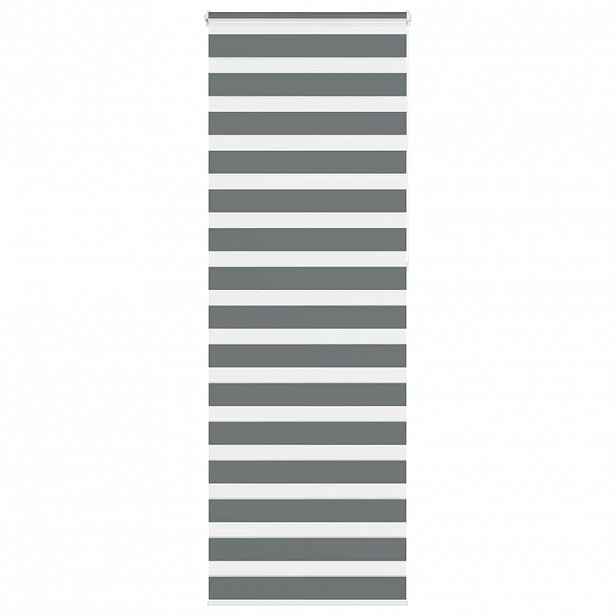 vidaXL Zebra roleta tmavě šedá 70x230 cm šířka látky 65,9 cm polyester