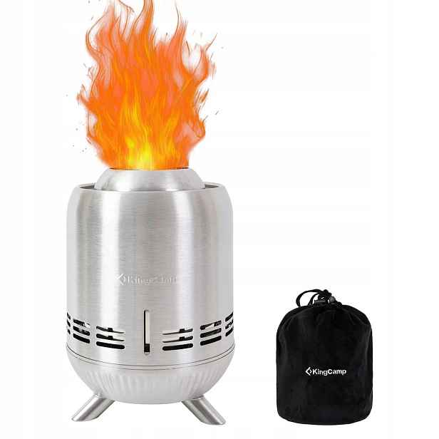 Stolní krb Biokrb King Camp Fire Pit 23x16 cm Plynový Bio