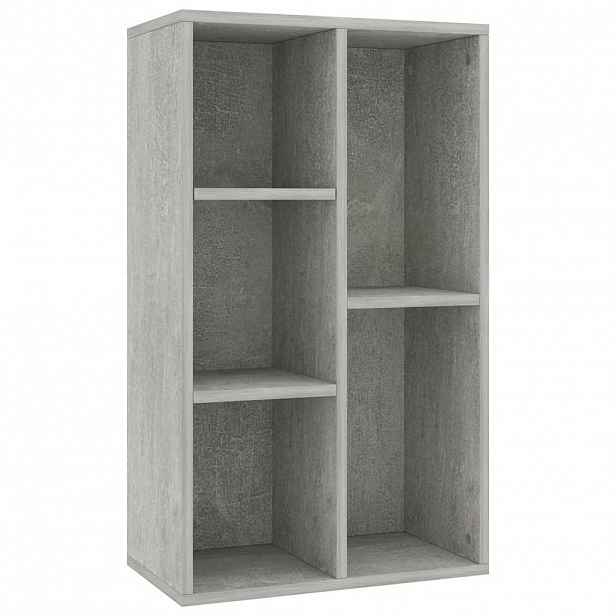 vidaXL Knihovna/příborník betonově šedá 50x25x80 cm kompozitní dřevo