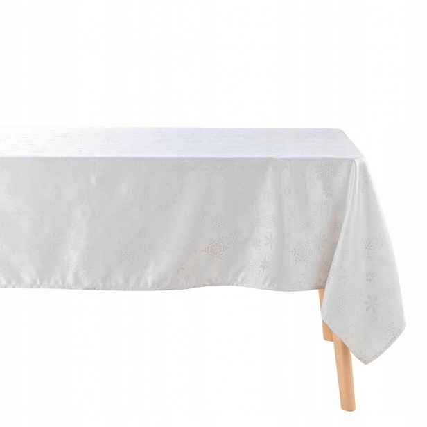 Žakárový Vánoční Ubrus Polyester 140 X 300 CM Zlatý