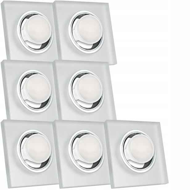 7X Skleněná Zapuštěná Lampička S Velmi Silným Sklo 5W Led Žárovka