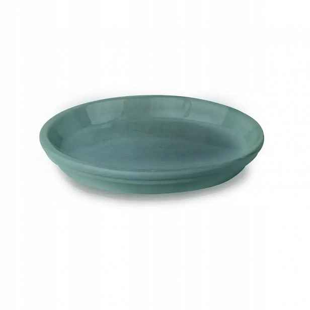 Keramická podložka pod květináč glazed tyrkysová 38 Cm Polnix 75.452.38