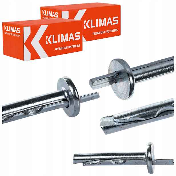 Kovové rozpěrné hmoždinky do betonu 6x35 mm 200 ks zapichovací Klimas Krw