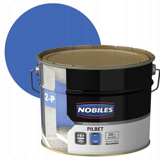 Nobiles Pilbet Modrý Světlý 10L Barva Na Betonu