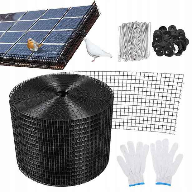 Ochranná síť pro ptáky 30 m Pvc Silná proti ptákům pro solární panely