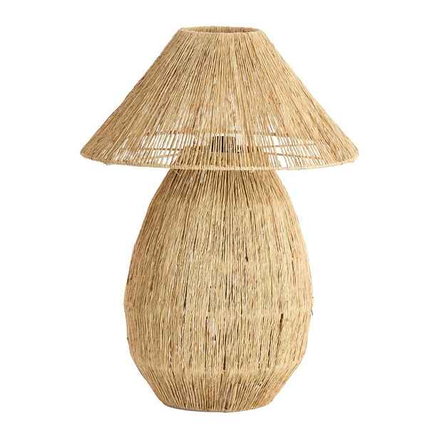 Stolní lampa v přírodní barvě se stínidlem z juty (výška 55 cm) Maruva – Light & Living