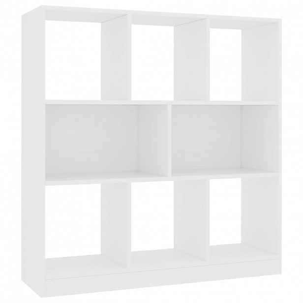 vidaXL Knihovna bílá 97,5 x 29,5 x 100 cm kompozitní dřevo