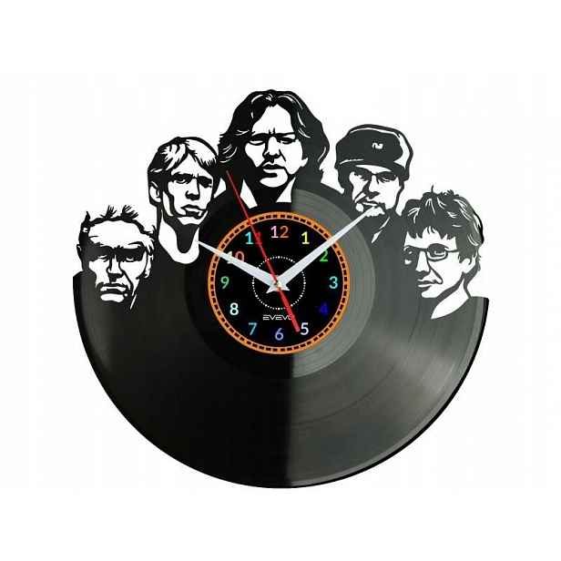 Rock Band Dárek Originální dekorace do domu Hodiny z vinylové desky