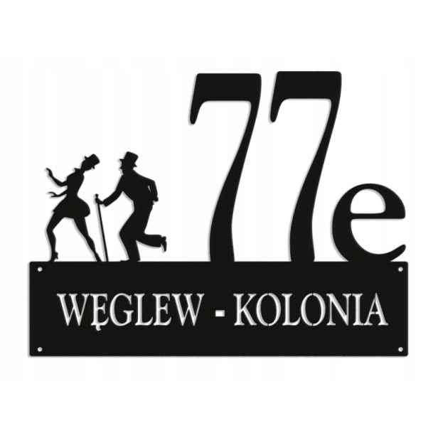 Číslo Na Dům 80 cm Tabule Adresa Ocel 2 mm Uhlík-kolína
