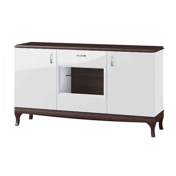 Szynaka Komoda Massimo 48 165 cm bílá/mocca