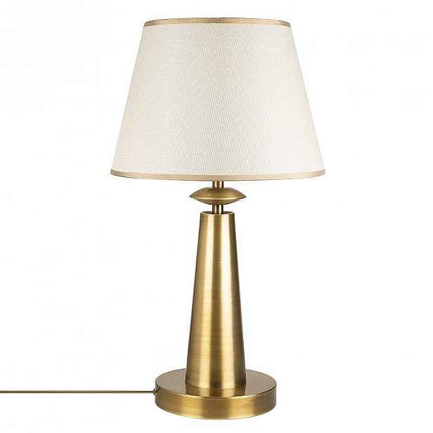 Kovová stolní lampa ve zlaté barvě Opviq lights Samuel