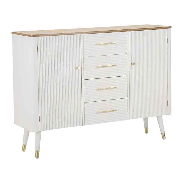 Mauro Ferretti Komoda Matera 117 cm bílá/hnědá