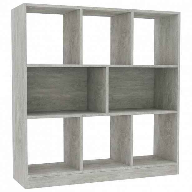 vidaXL Knihovna betonově šedá 97,5 x 29,5 x 100 cm kompozitní dřevo