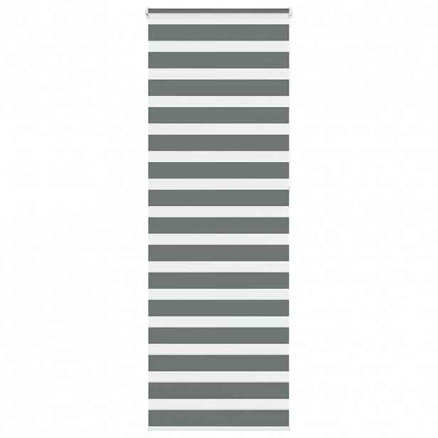 vidaXL Zebra roleta tmavě šedá 90x230 cm šířka látky 85,9 cm polyester