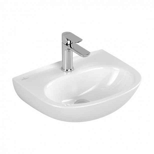 Villeroy & Boch O.novo - Umývátko 45x36 cm, bez přepadu, otvor pro baterii, alpská bílá 43404601