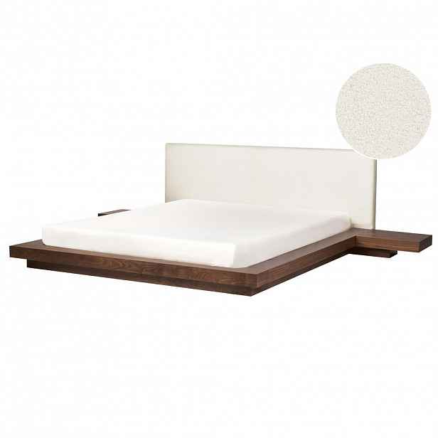 Beliani POSTEL s roštem 180/200 cm MDF deska Hnědá Zen