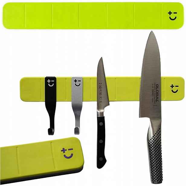 Bisbell Zelená magnetická lišta na Nože 30 x 4,5 x 2 cm 30 cm MMKR02-30-G