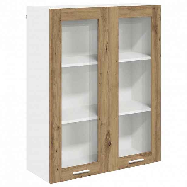 vidaXL Závěsná skříňka Artisanový dub 80 x 31 x 100 cm
