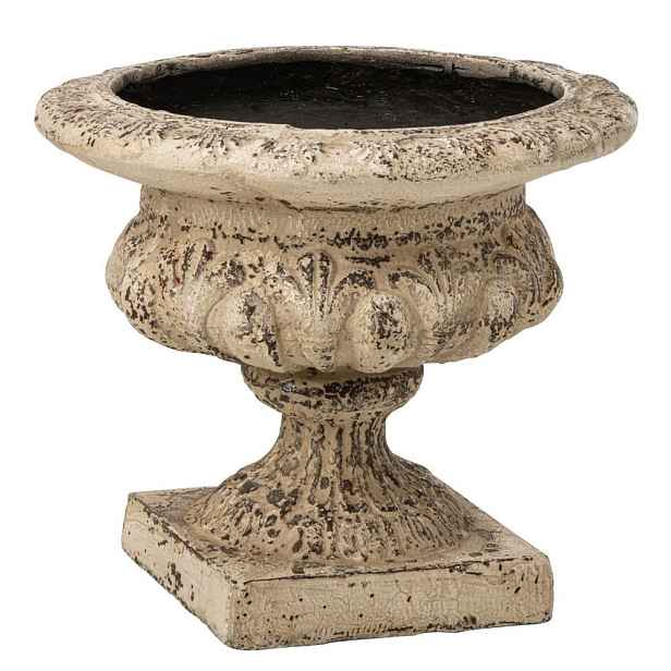 Béžový antik dekorační květináč Vintage Chateau – 56*56*50 cm J-Line by Jolipa