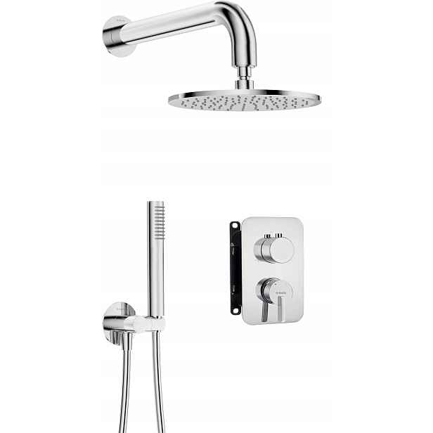 Podomítkový Sprchový Set s BOXem pro směšovač a dešťovou sprchou