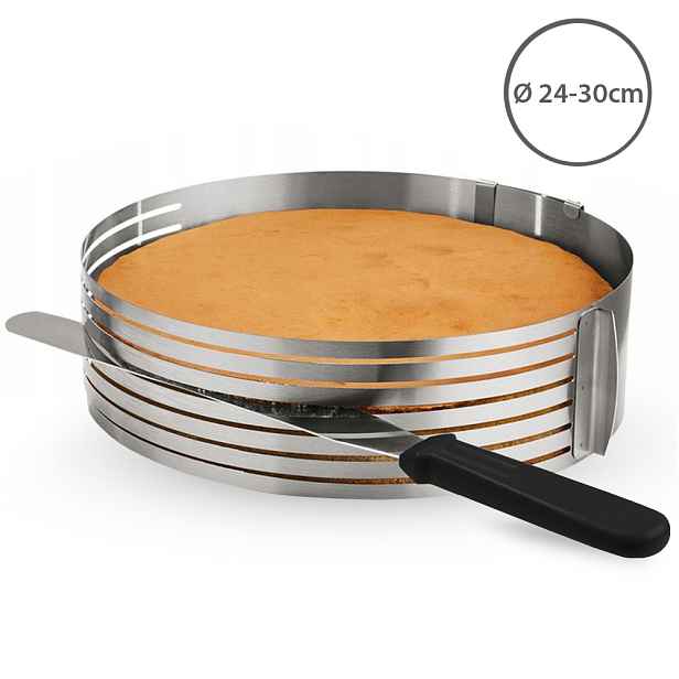 Royal Kitchen RK-093523 Forma na krájení korpusu, nastavitelná, průměr 24-30cm