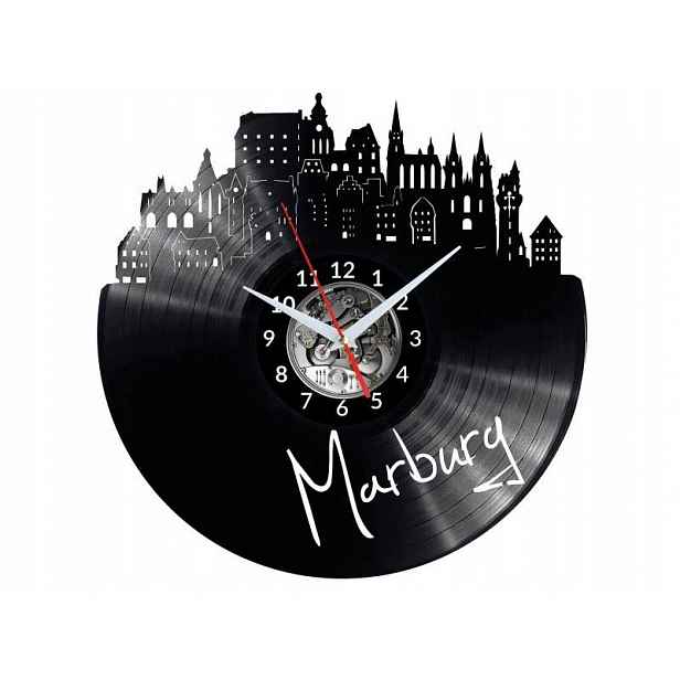 Marburg Dárek Originální dekorace do domu Hodiny z vinylové desky