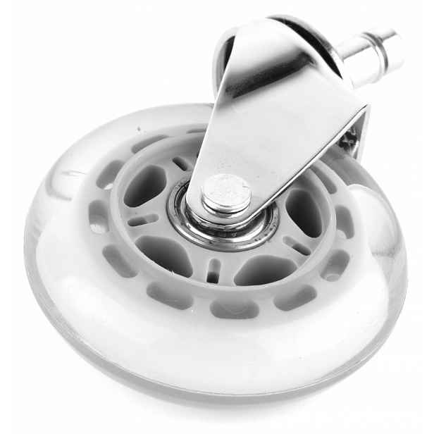 MERCURY Kolečko Premium Crystal grey, pogumované, průměr 73 mm, čep 11 mm