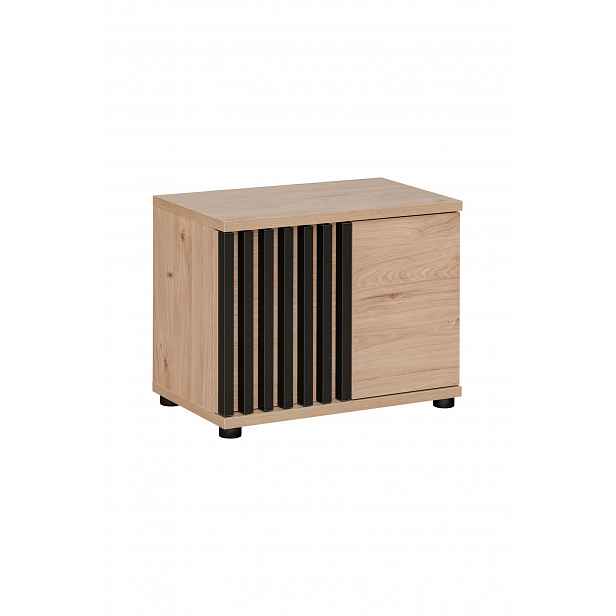 Sedací botník FLORENCIA - hickory jackson / černý