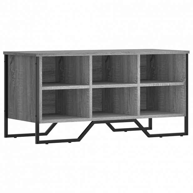 vidaXL Botník šedý sonoma 90 x 38 x 45,5 cm kompozitní dřevo