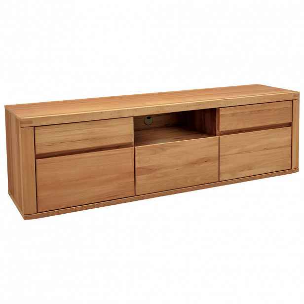 Voleo NÍZKÁ KOMODA, jádrový buk, jádrový buk, 194/58/50 cm