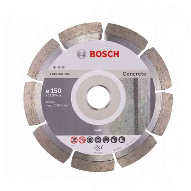 Bosch - Diamantový řezný kotouč na beton 150x22,23 mm 2608602198