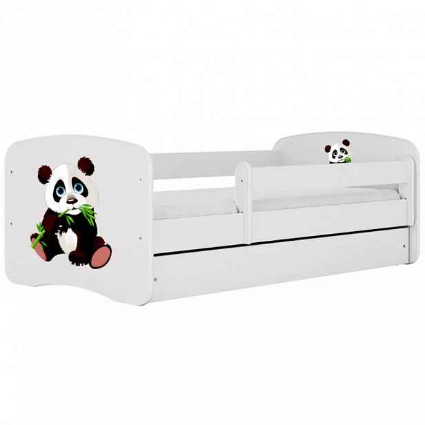 Dětská postel Babydreams+SZ+M bílá 80x180 panda 2
