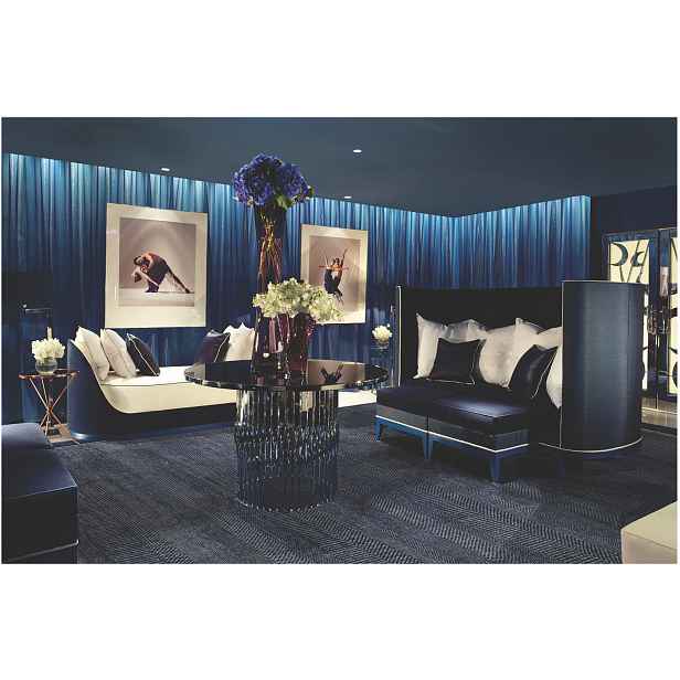 Ručně vázaný kusový koberec Diamond DC-MCN Medium blue/silver, 305x425, modrá, chodba / předsíň, Diamond Carpets India