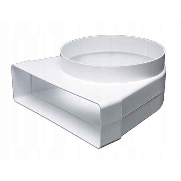 Spojovací Ventilační Koleno Przybysz Proměnné 204x60 mm na fi 100 mm Pvc