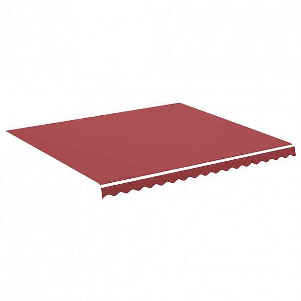 vidaXL Náhradní plachta na markýzu vínově červená 400 x 350 cm polyesterová
