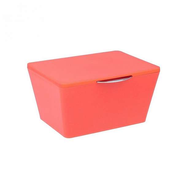 Oranžový úložný box do koupelny Wenko Brasil