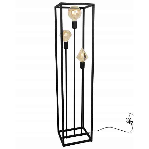 Stojací Lampa Z Moderního Kovu, Černá