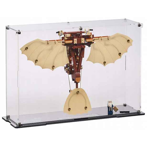 Vitrína Blacked Brick pro Lego 10363 Icons Létající stroj da Vinci