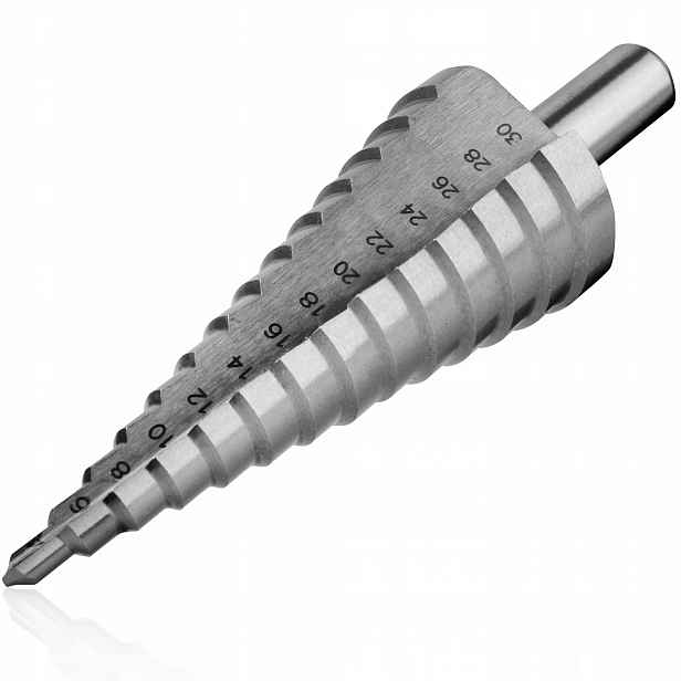 Vrták Stupňovitý Kuželový Hss 4-20 MM x 9 Stupňů Do Kovu Stako